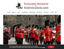Tablet Screenshot of northumberlandfusiliers.org.uk